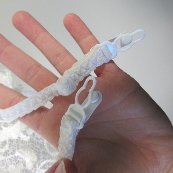 Victorias Secret Vintage Gold Label Bustier Corset 36C White Lingerie Bridal 134 - Picture 7 of 14